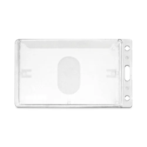 Advantus Frosted Two-Card Rigid Badge Holders, Vertical, Frosted 2.5" x 4.13" Holder, 2.13" x 3.38" Insert, 25/Box (AVT76076)