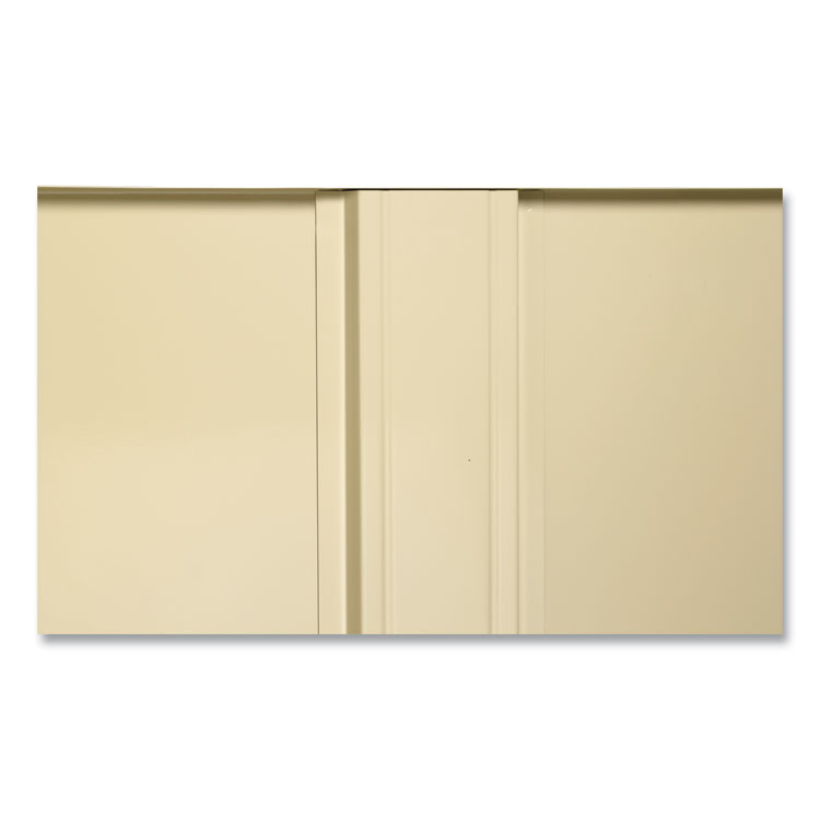 Tennsco Deluxe Recessed Handle Storage Cabinet, 36w x 18d x 78h, Putty (TNN7818RHPY)