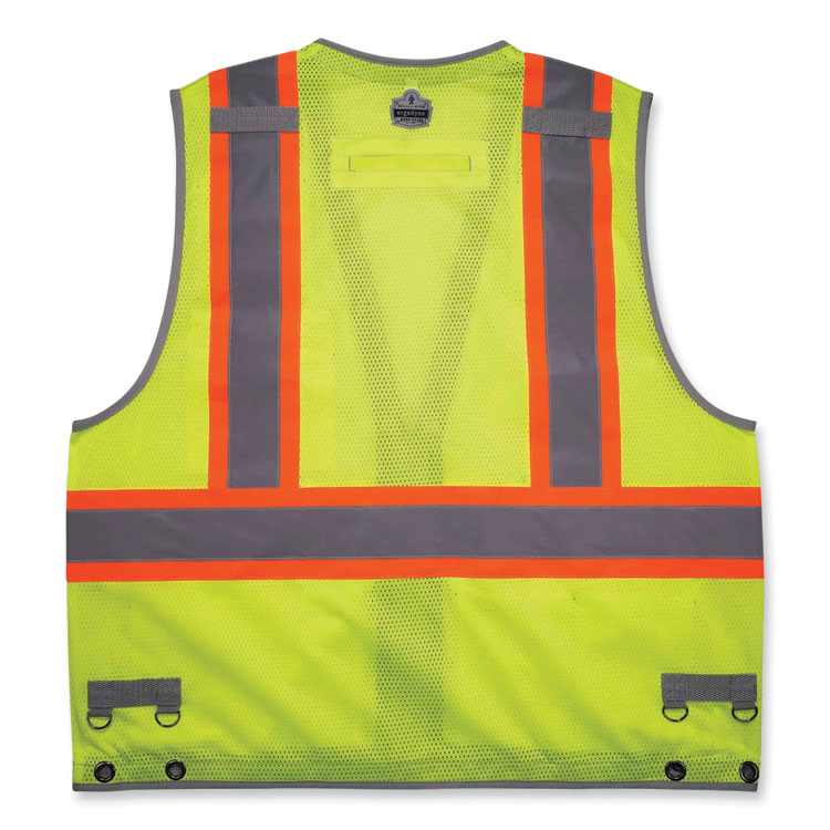 EGO24175 - ergodyne GloWear 8231TV Class 2 Hi-Vis Tool Tethering Safety Vest, Polyester, Large/X-Large, Lime (EGO24175) - Image 2