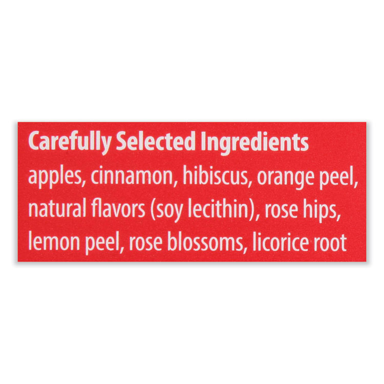 Bigelow Apple Cinnamon Herbal Tea, 0.09 Tea Bag, 28/Box (BTCRCB11397)
