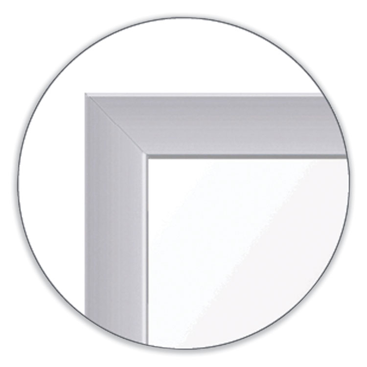 Ghent In/Out Magnetic Whiteboard, 96.5 x 48.5, White/Gray Surface, Satin Aluminum Frame (GHEGRPM301E48)
