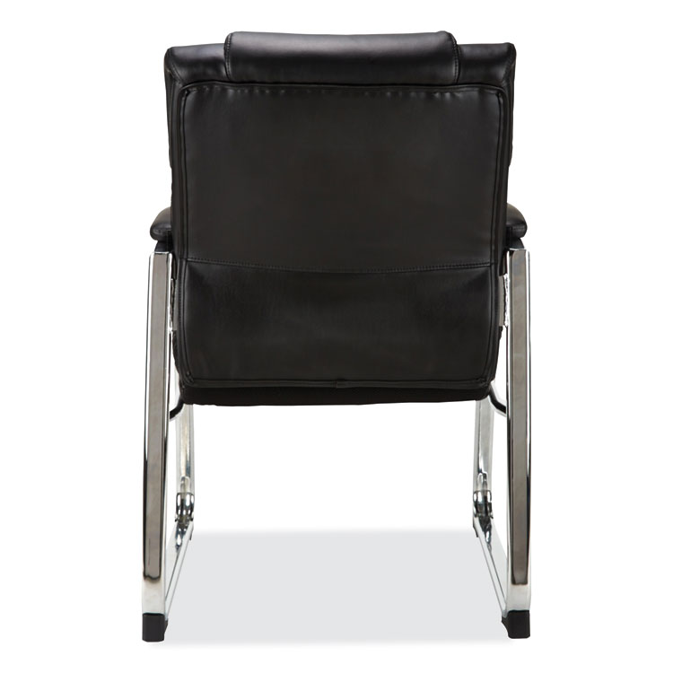 ALEHD4319 - Alera Alera Hildred Series Guest Chair, 25" x 28.94" x 37.8", Black Seat, Black Back, Chrome Base (ALEHD4319) - Image 2