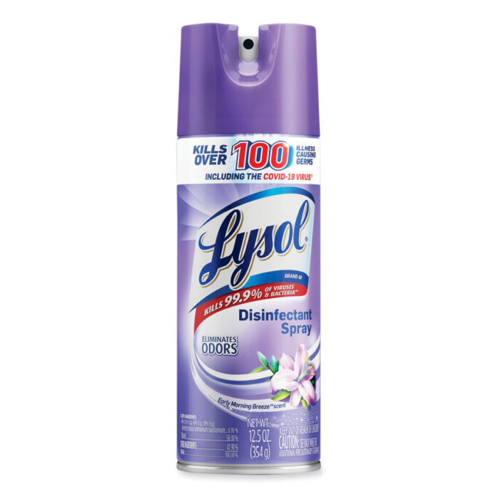 LYSOL Brand Disinfectant Spray, Early Morning Breeze, 12.5 oz Aerosol Spray (RAC80833EA)