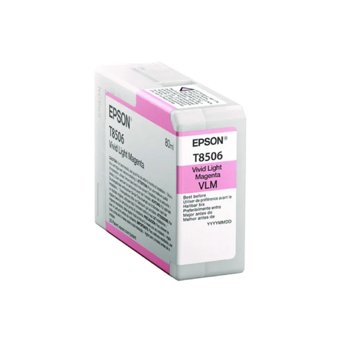 Epson T85060N (T850) UltraChrome High-Yield Ink, Vivid Light Magenta (EPST85060N)