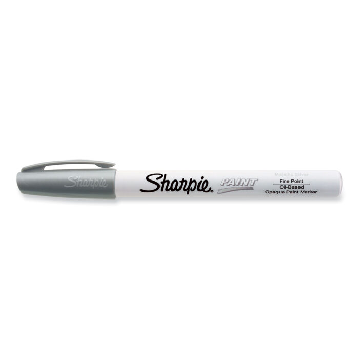 Sharpie Permanent Paint Marker, Fine Bullet Tip, Silver (SAN35545)