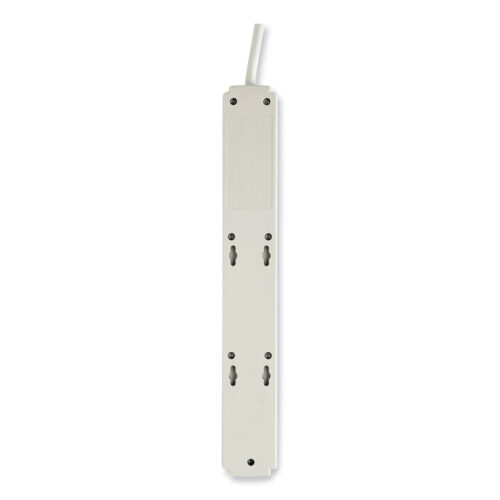 Protect It! Surge Protector, 6 AC Outlets/2 USB Ports, 6 ft Cord, 990 J, Cool Gray (TRPTLP606USB)