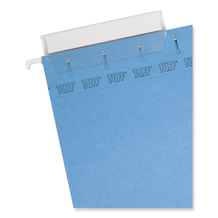 Smead TUFF Hanging Folders with Easy Slide Tab, Letter Size, 1/3-Cut Tabs, Blue, 18/Box (SMD64041)