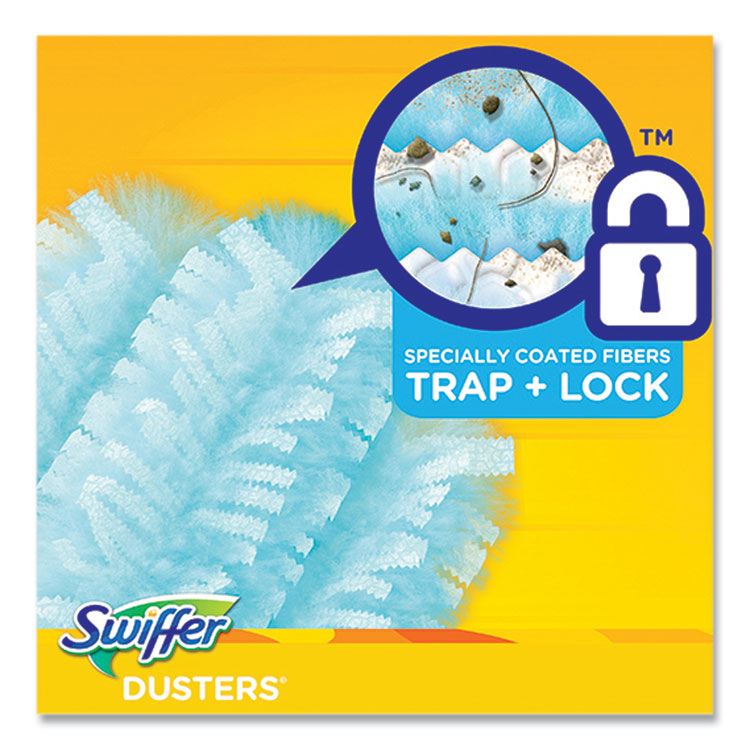 Swiffer Dusters Refill, Dust Lock Fiber, Blue, Gain Original Scent, 10/Pack (PGC08306)