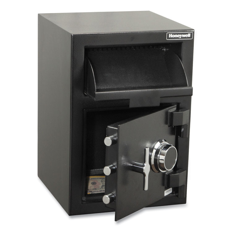 Honeywell Steel Depository Safe with Combo Lock, 14 x 14.2 x 20, 1.06 cu ft, Black (HWL5911)