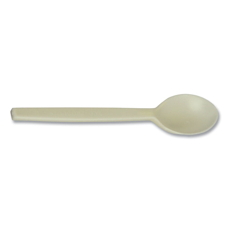 WNA EcoSense Renewable Plant Starch Cutlery, Spoon, 7", 50/Pack (WNAEPS003PK)