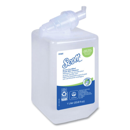 Scott Essential Green Certified Foam Skin Cleanser Refill, Unscented, 1,000 mL (KCC91565)