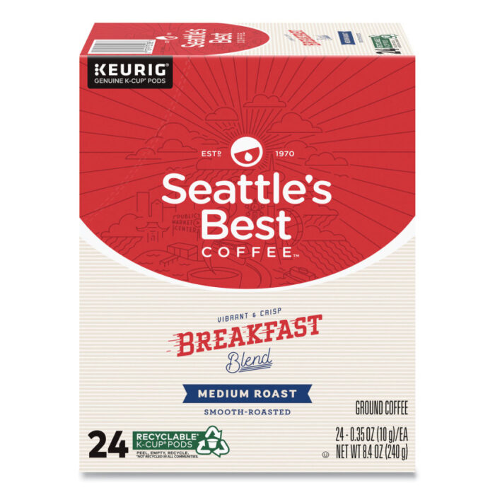 Seattle's Best Breakfast Blend Coffee K-Cups, 24/Box (SEA12407882)