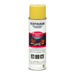 Rust-Oleum Industrial Choice Precision Line Marking Paint, Flat High-Visibility Yellow, 17 oz Aerosol Can, 12/Carton (RST203034CT)