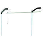 "The Global Industrial Workbench LED Light Kit provides bright overhead lighting for workspaces. It hangs from included cantilever brackets with adjustable cord plungers for easy positioning. The aluminum frame features a clear thermoplastic cover to protect the lights. Includes two 35W LED lights with a 50,000-hour lifespan. Compatible with Global Industrial 48"" workbenches and steel accessory-mounting upright kits (sold separately). Requires an upright kit for installation. Runs on 120V power. "