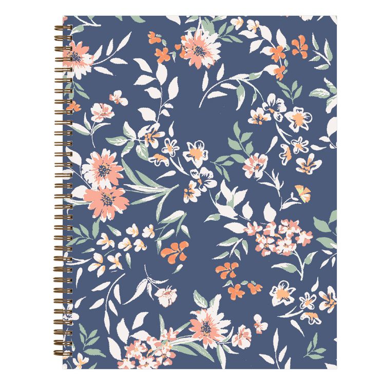 Blue Sky One Tree Planted Effie Weekly/Monthly Planner, Floral Artwork, 11" x 8.5", Blue/Peach/Green Cover, 12-Month (Jan-Dec): 2025 (BLS138325)