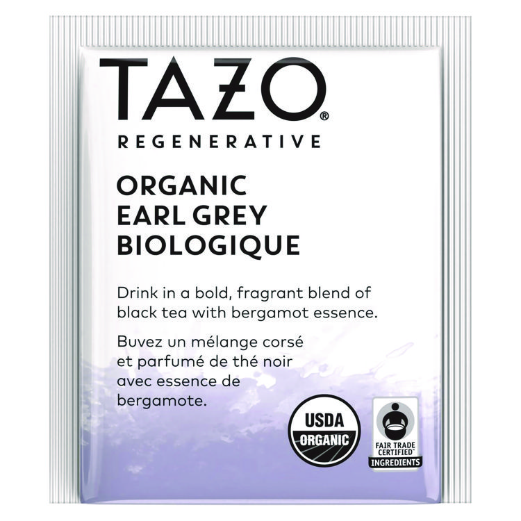 Tazo Tea Bags, Organic Earl Grey, 16/Box, 6 Boxes/Carton (TZO00352)