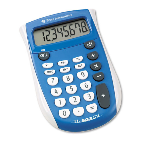 Texas Instruments TI-503SV Pocket Calculator, 8-Digit LCD (TEXTI503SV)