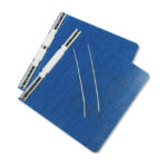 ACCO PRESSTEX Covers with Storage Hooks, 2 Posts, 6 Capacity, 11 x 8.5, Dark Blue (ACC54123)