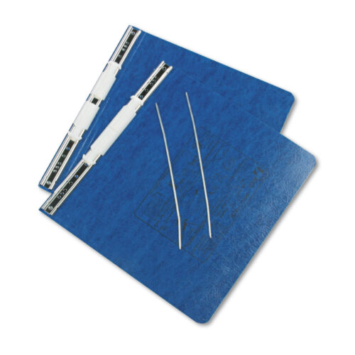 ACCO PRESSTEX Covers with Storage Hooks, 2 Posts, 6 Capacity, 11 x 8.5, Dark Blue (ACC54123)