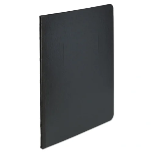 ACCO PRESSTEX Report Cover with Tyvek Reinforced Hinge, Side Bound, Two-Piece Prong Fastener, 3 Capacity, 8.5 x 11, BlackBlack (ACC25071)