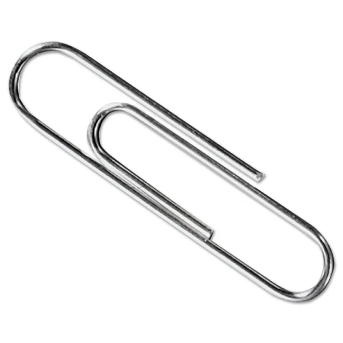 ACCO Paper Clips, #3, Smooth, Silver, 100 ClipsBox, 10 BoxesPack (ACC72320)