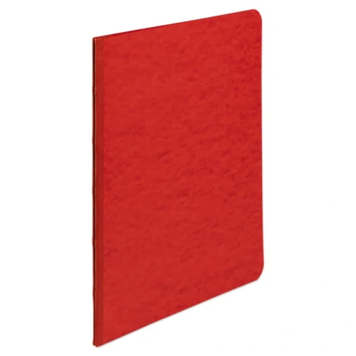 ACCO Pressboard Report Cover with Tyvek Reinforced Hinge, Two-Piece Prong Fastener, 3 Capacity, 8.5 x 11, RedRed (ACC25978)