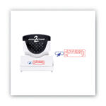 ACCUSTAMP2 Pre-Inked Shutter Stamp, RedBlue, ENTERED, 1.63 x 0.5 (COS035544)