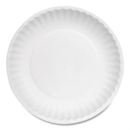 AJM Packaging Corporation Paper Plates, 6 dia, White, 1,000Carton (AJMPP6AJKWH)