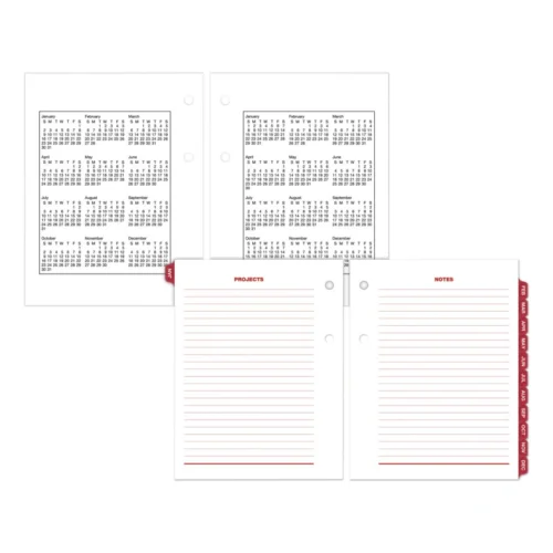 AT-A-GLANCE Compact Desk Calendar Refill, 3 x 3.75, White Sheets, 12-Month (Jan to Dec) 2025 (AAGE91950)