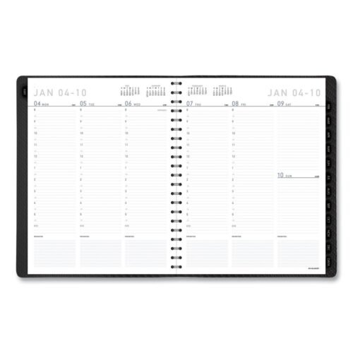 AT-A-GLANCE Contemporary WeeklyMonthly Planner, Vertical-Column Format, 11 x 8.25, Graphite Cover, 12-Month (Jan to Dec) 2025 (AAG70950X45)