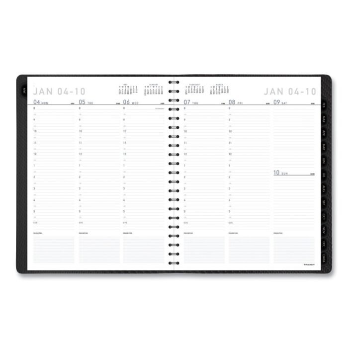 AT-A-GLANCE Contemporary WeeklyMonthly Planner, Vertical-Column Format, 11 x 8.25, Graphite Cover, 12-Month (Jan to Dec) 2025 (AAG70950X45)