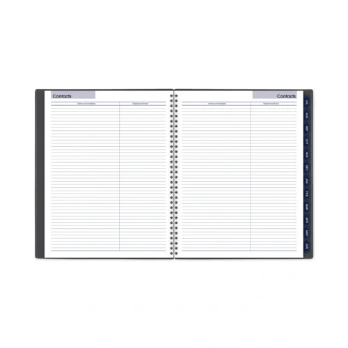 AT-A-GLANCE DayMinder Academic Monthly Desktop Planner, Twin-Wire Binding, 11 x 8.5, Charcoal Cover, 12-Month (July to June) 2024-2025 (AAGAYC47045)