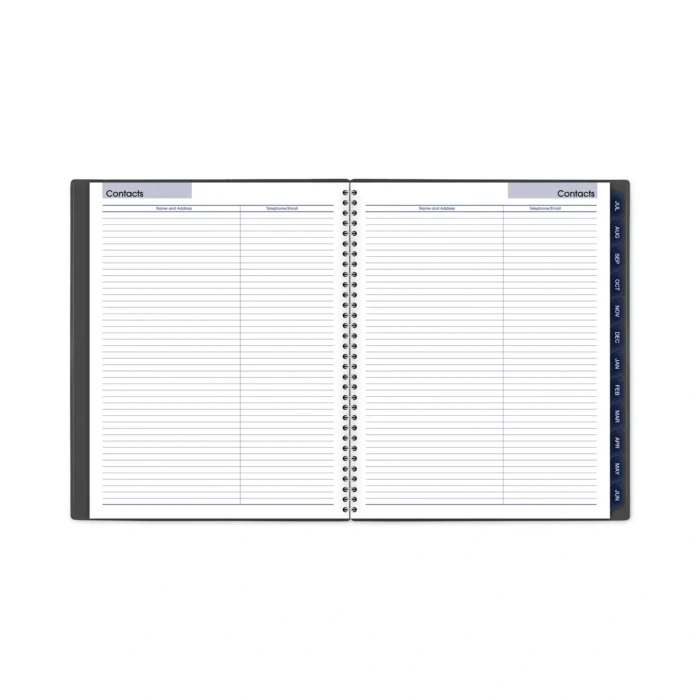 AT-A-GLANCE DayMinder Academic Monthly Desktop Planner, Twin-Wire Binding, 11 x 8.5, Charcoal Cover, 12-Month (July to June) 2024-2025 (AAGAYC47045)