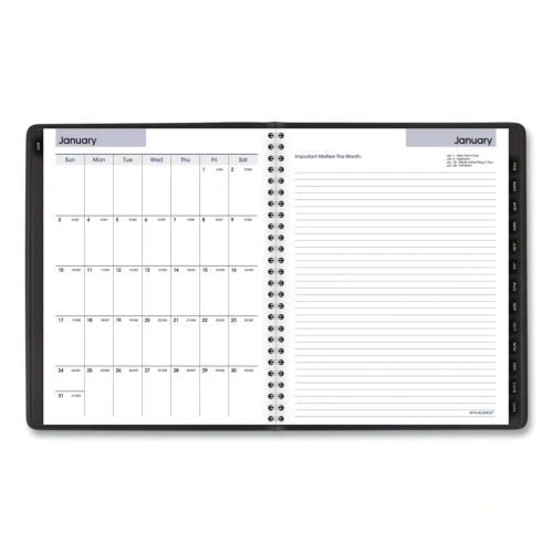 AT-A-GLANCE DayMinder Executive WeeklyMonthly Refillable Planner, 8.75 x 7, Black Cover, 12-Month (Jan to Dec) 2025 (AAGG54500)