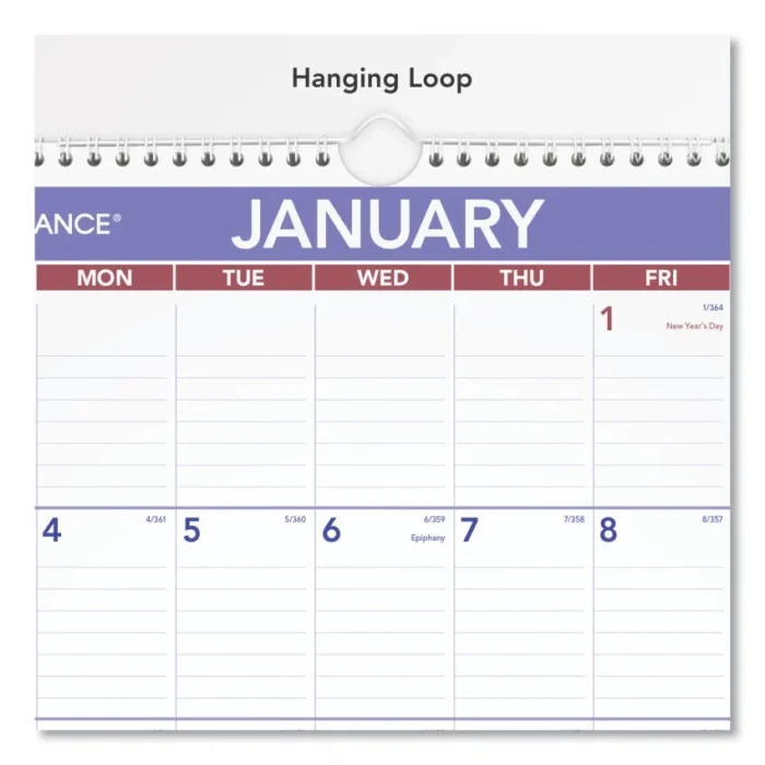 AT-A-GLANCE Erasable Wall Calendar, 12 x 17, White Sheets, 12-Month (Jan to Dec) 2025 (AAGPMLM0228)