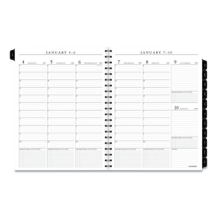 AT-A-GLANCE Executive WeeklyMonthly Planner Refill with 15-Minute Appointments, 11 x 8.25, White Sheets, 12-Month (Jan to Dec) 2025 (AAG7091110)