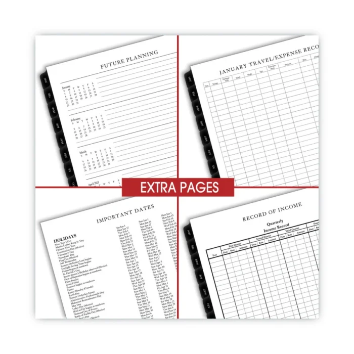 AT-A-GLANCE Executive WeeklyMonthly Planner Refill with Hourly Appointments, 8.75 x 6.88, White Sheets, 12-Month (Jan to Dec) 2025 (AAG7090810)