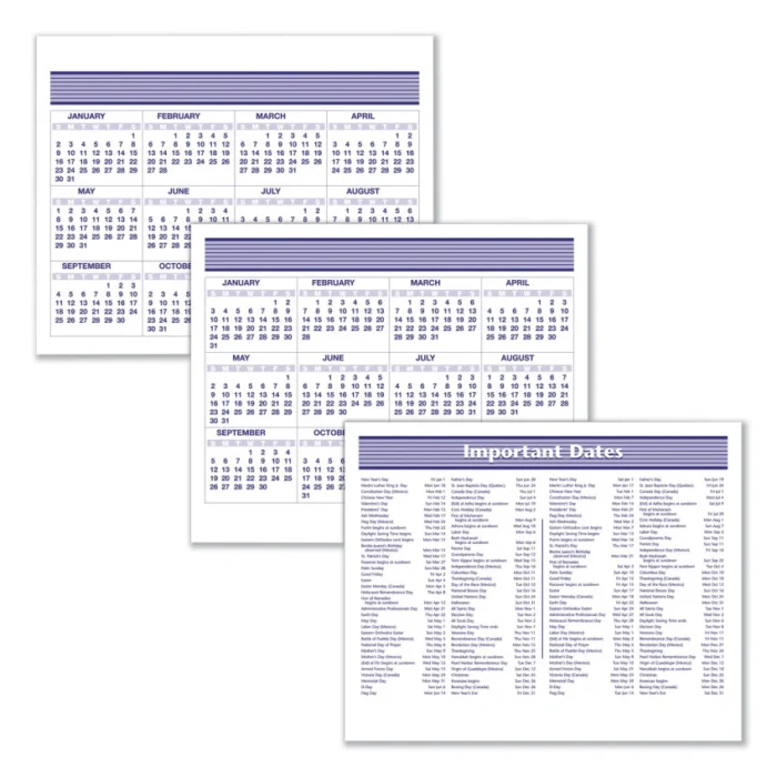 AT-A-GLANCE Flip-A-Week Desk Calendar Refill, 7 x 6, White Sheets, 12-Month (Jan to Dec) 2025 (AAGSW705X50)