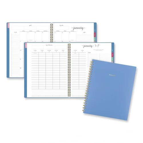 AT-A-GLANCE Harmony WeeklyMonthly Poly Planner, 11 x 9.38, Blue Cover, 13-Month (Jan to Jan) 2024 to 2025 (AAG109990520)