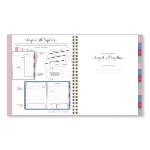 AT-A-GLANCE Harmony WeeklyMonthly Poly Planner, 8.81 x 7.88, Pink Cover, 13-Month (Jan to Jan) 2024 to 2025 (AAG109980527)