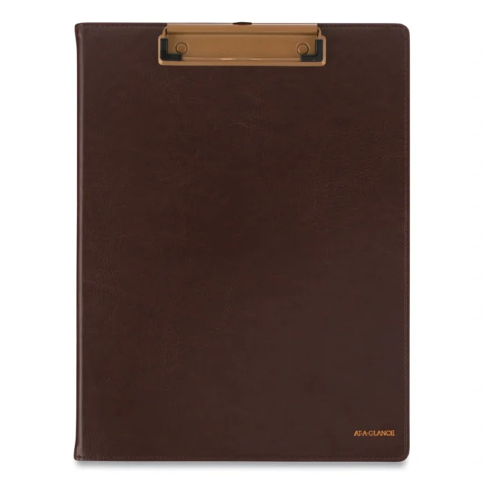 AT-A-GLANCE Signature Collection Monthly Clipfolio, 11 x 8, Distressed Brown Cover, 13-Month Jan 2025 to Jan 2026 (AAGYP60009)