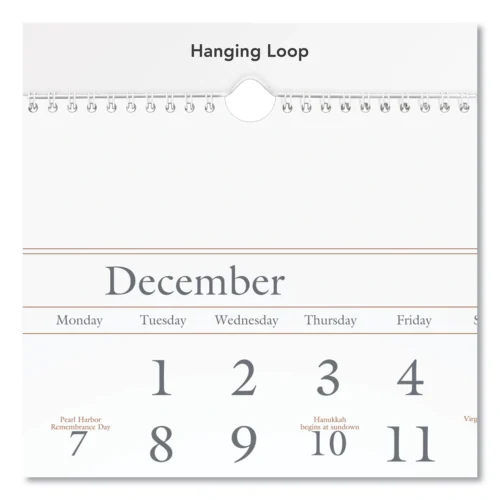 AT-A-GLANCE Three-Month Reference Wall Calendar, 12 x 27, White Sheets, 15-Month Dec 2024 to Feb 2026 (AAGSW11528)