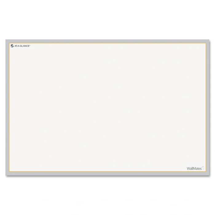 AT-A-GLANCE WallMates Self-Adhesive Dry Erase WritingPlanning Surface, 36 x 24, WhiteGrayOrange Sheets, Undated (AAGAW601028)