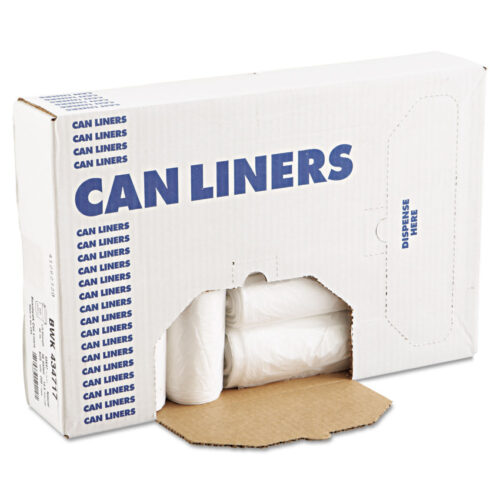 AccuFit High-Density Can Liners with AccuFit Sizing, 23 gal, 14 mic, 29 x 45, Natural, 25 BagsRoll, 10 RollsCarton (HERZ5845HNR01)