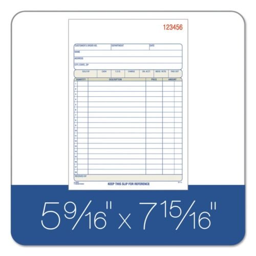 Adams TOPS SalesOrder Book, Three-Part Carbonless, 7.95 x 5.56, 50 Forms Total (ABFTC5805)