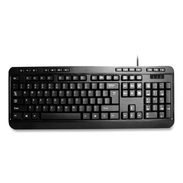 Adesso AKB132UB 118-Key MM Desktop USB Keyboard, Black (ADEAKB132UB)