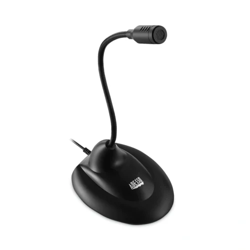 Adesso Xtream M1 Desktop Omnidirectional Gooseneck Microphone, Black (ADEXTREAMM1)