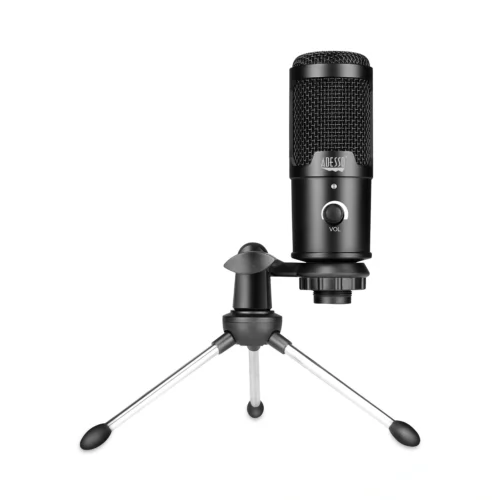 Adesso Xtream M4 Cardioid Condenser Recording Microphone, Black (ADEXTREAMM4)