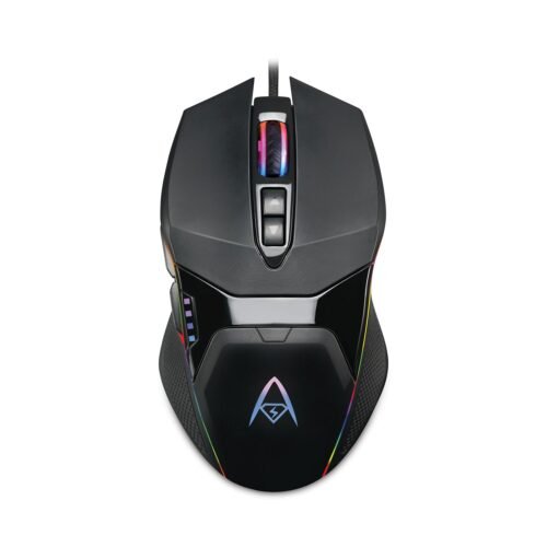 Adesso iMouse X5 Illuminated Seven-Button Gaming Mouse, USB 2.0, LeftRight Hand Use, Black (ADEIMOUSEX5)