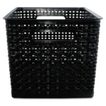Advantus Weave Bins, 13.88 x 10.5 x 8.75, Black, 2Pack (AVT40328)